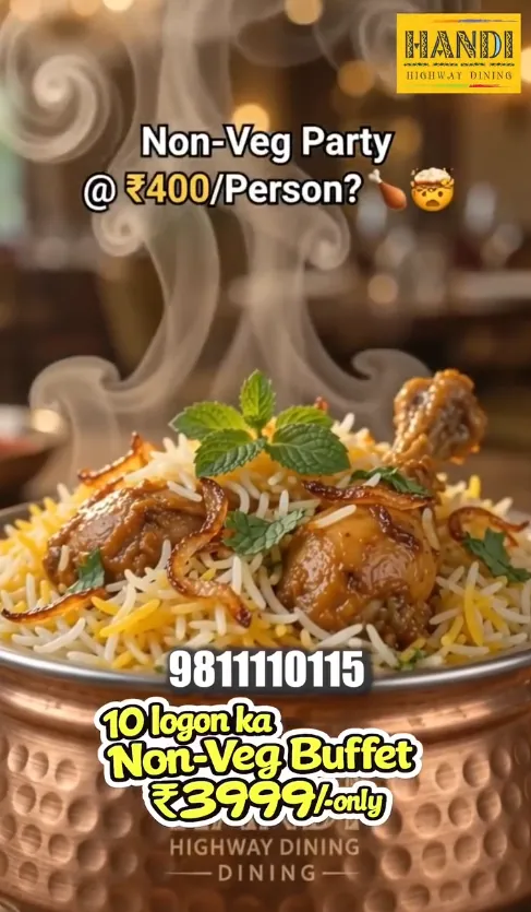 Buffet promotional social media creative for Handi Highway Dining